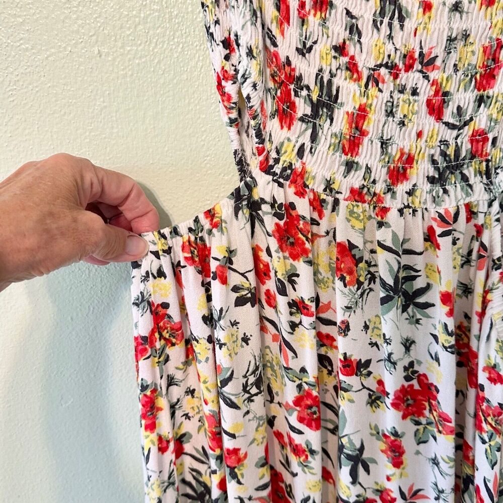 LUSH Women's Maxi Dress Size L Pink‎ Floral Flowly Slide Slits - Picture 4 of 16